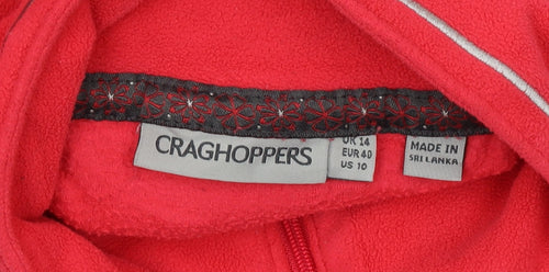 Craghoppers Women's Red Henley Sweatshirt Size 14