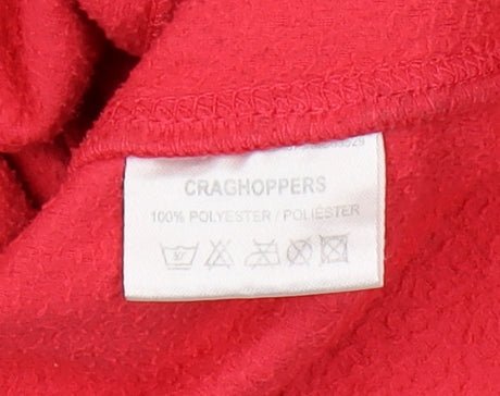 Craghoppers Women's Red Henley Sweatshirt Size 14