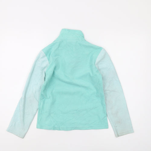 Mountain Warehouse Girls Green 9-10 Years 1/2 Zip Sweatshirt