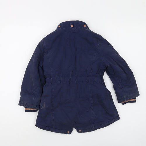 John Lewis Girls Blue Parka Jacket 5 Years