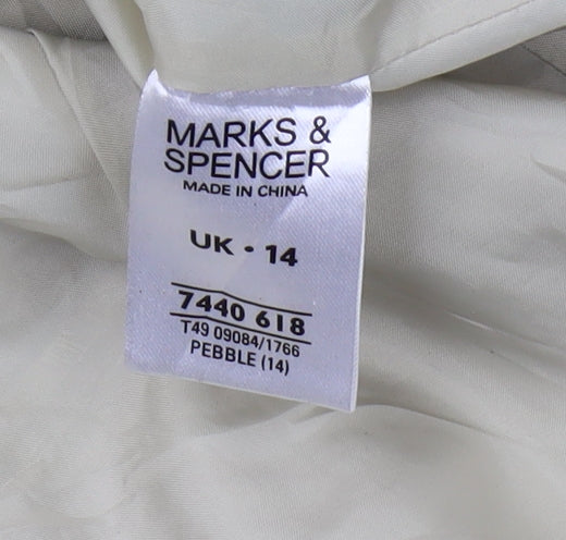 Marks and Spencer Women's Beige Anorak Jacket Size 14