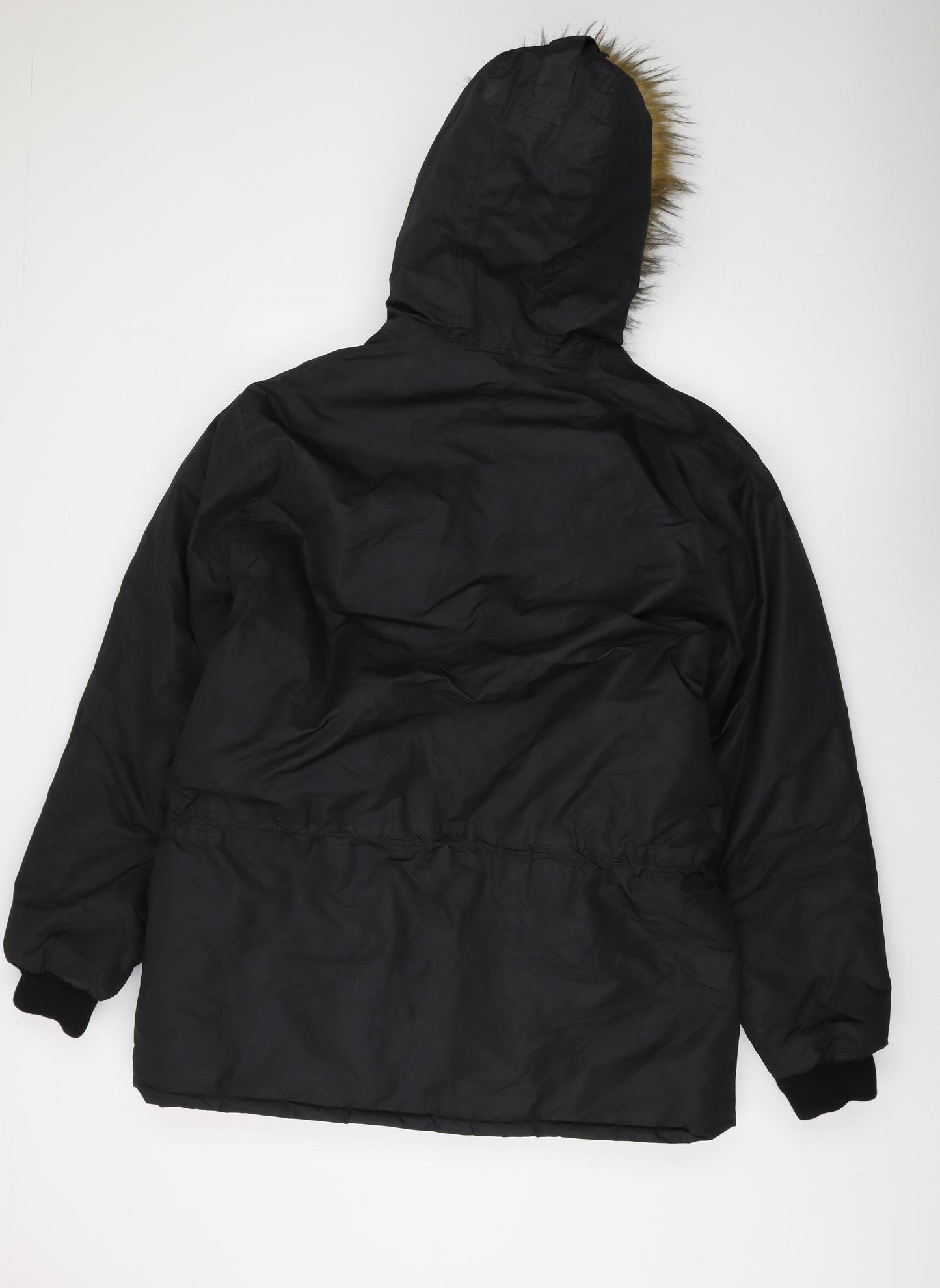 Result Men's Black Hooded Parka Jacket Size L Winter