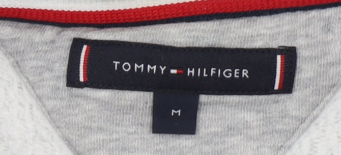 Tommy Hilfiger Men's Grey Pullover Logo Sweatshirt M