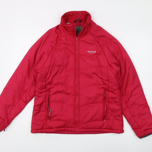 Regatta Women's Red Puffer Jacket Size 14