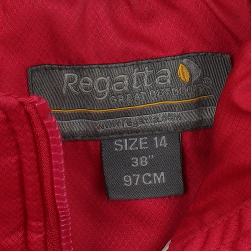 Regatta Women's Red Puffer Jacket Size 14