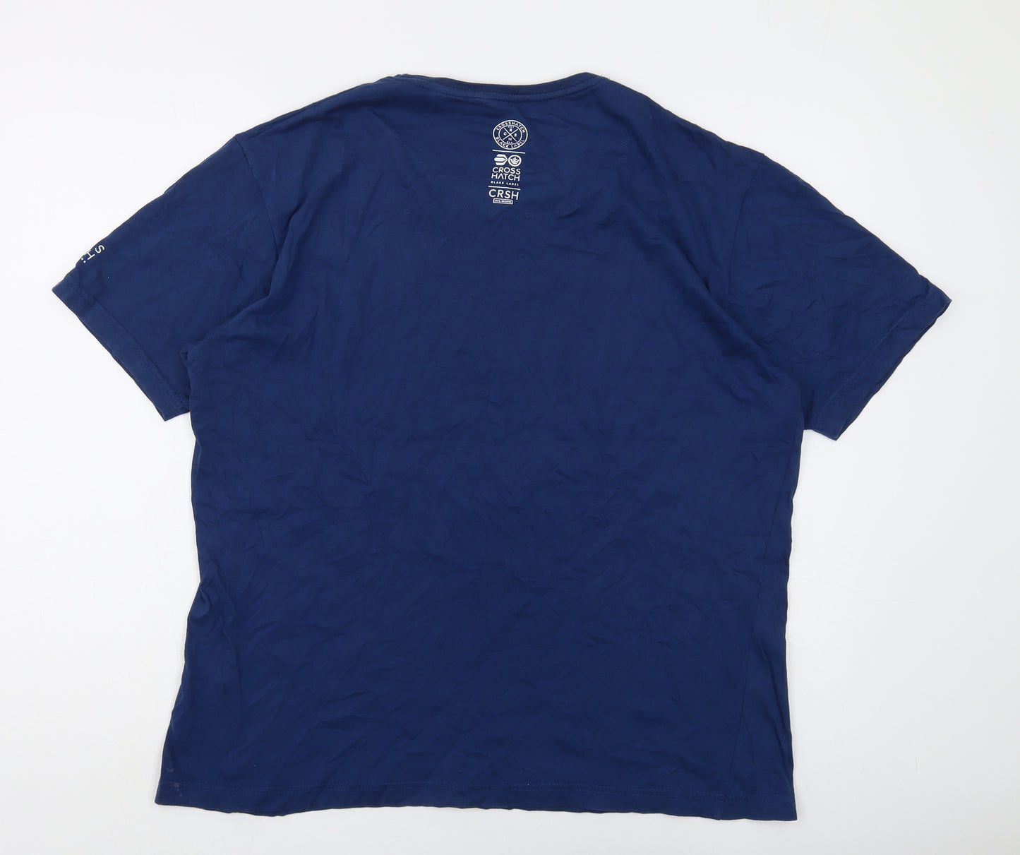 Crosshatch Men's Blue XL Graphic T-Shirt