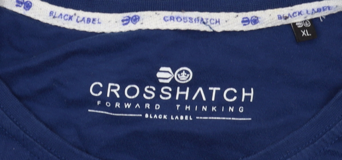 Crosshatch Men's Blue XL Graphic T-Shirt