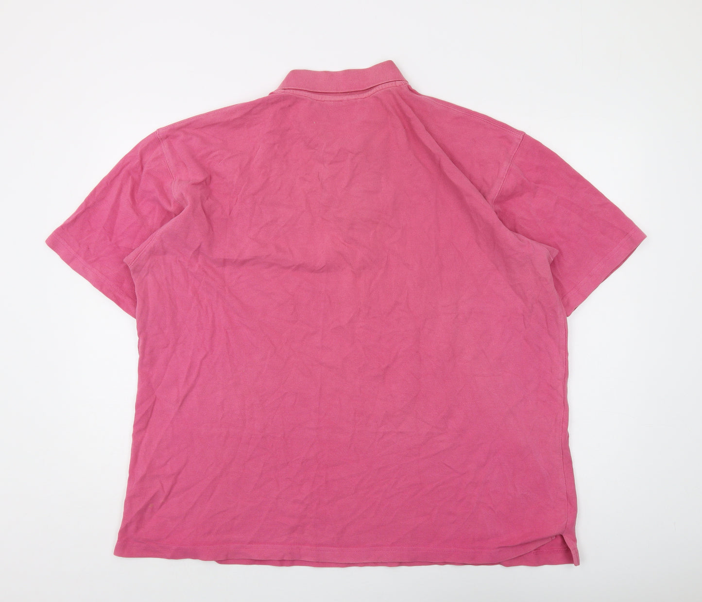 Cotton Traders Men's Pink Polo XL Short Sleeve