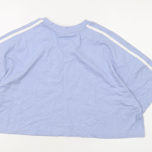 Slazenger Women's Blue Cropped T-Shirt, Size 16