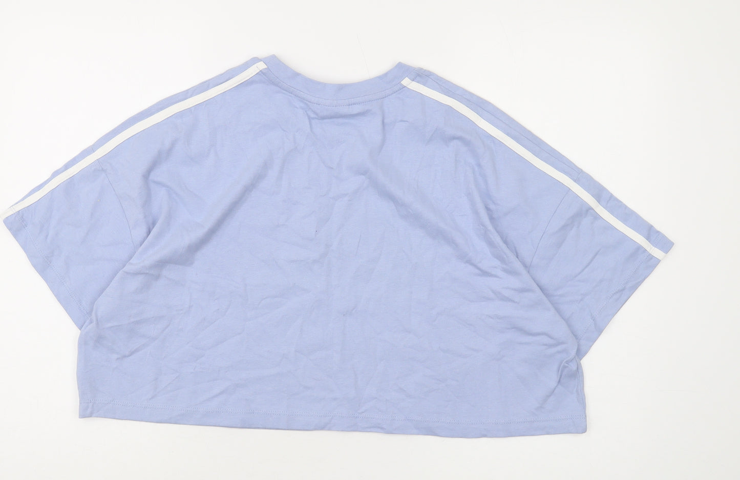 Slazenger Women's Blue Cropped T-Shirt, Size 16