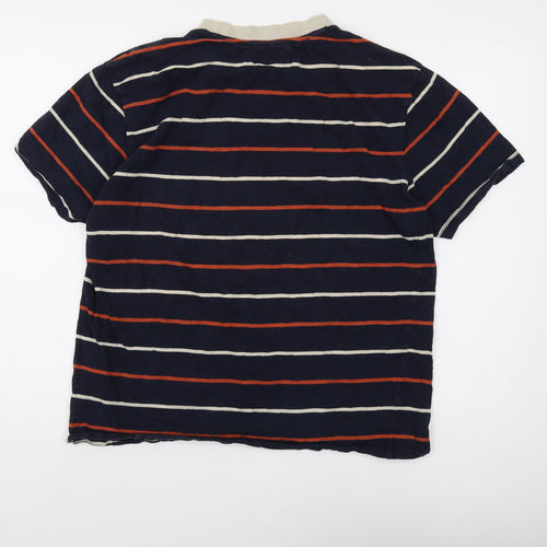 Guess Men's Multicoloured Striped T-Shirt