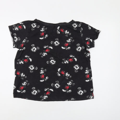 Disney Women Black S Mickey Mouse T-Shirt