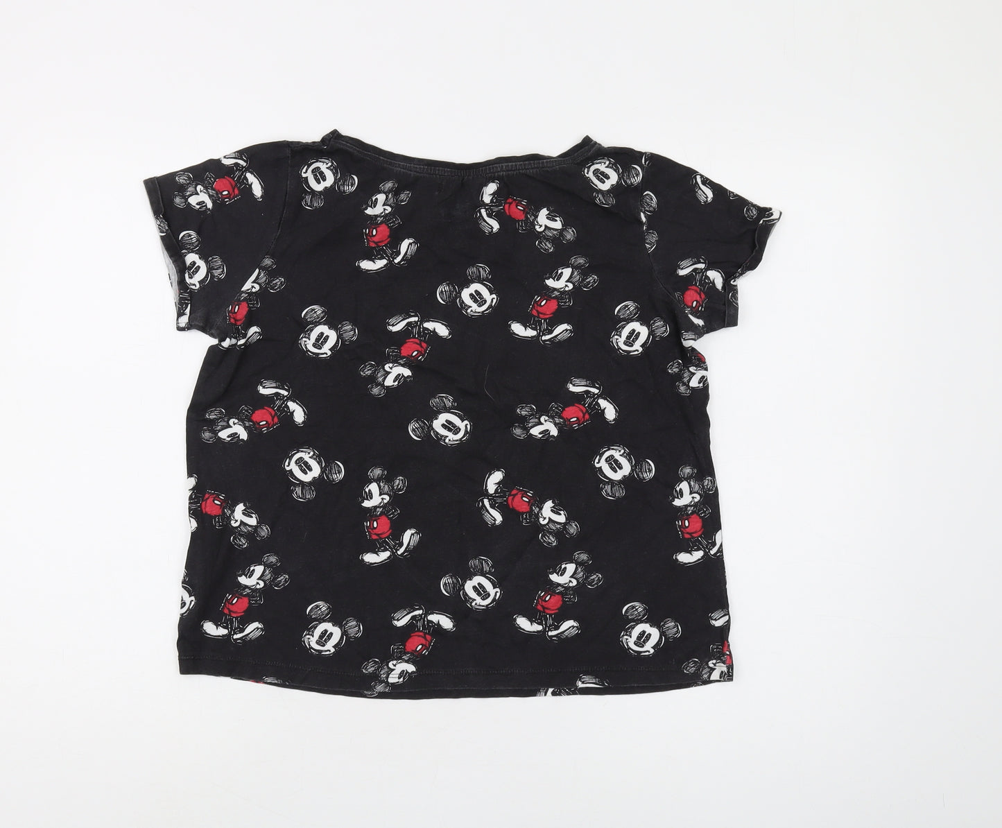 Disney Women Black S Mickey Mouse T-Shirt