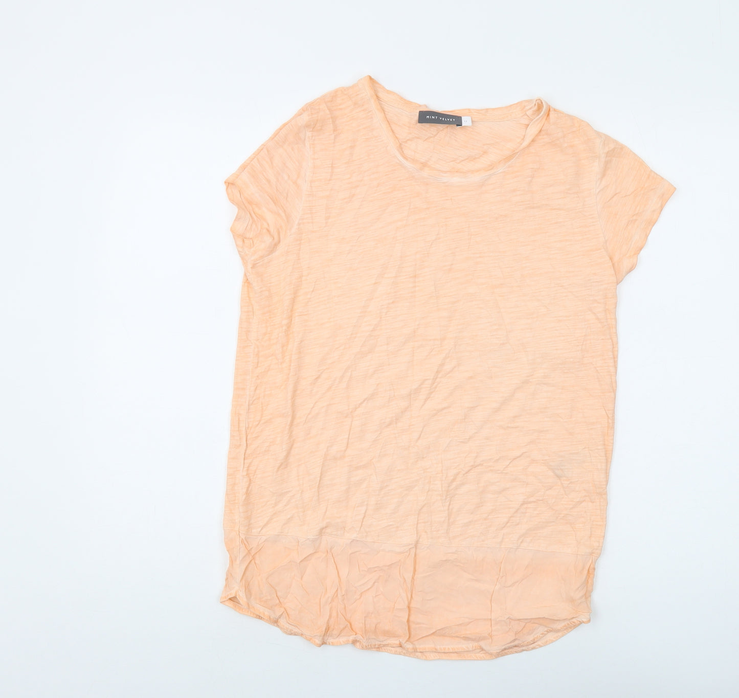 Mint Velvet Women's Orange Basic T-Shirt Size 12