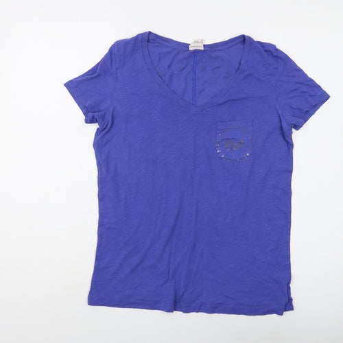 Victoria's Secret Women's Purple V-Neck T-Shirt