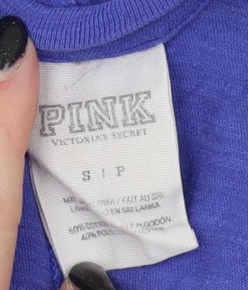 Victoria's Secret Women's Purple V-Neck T-Shirt