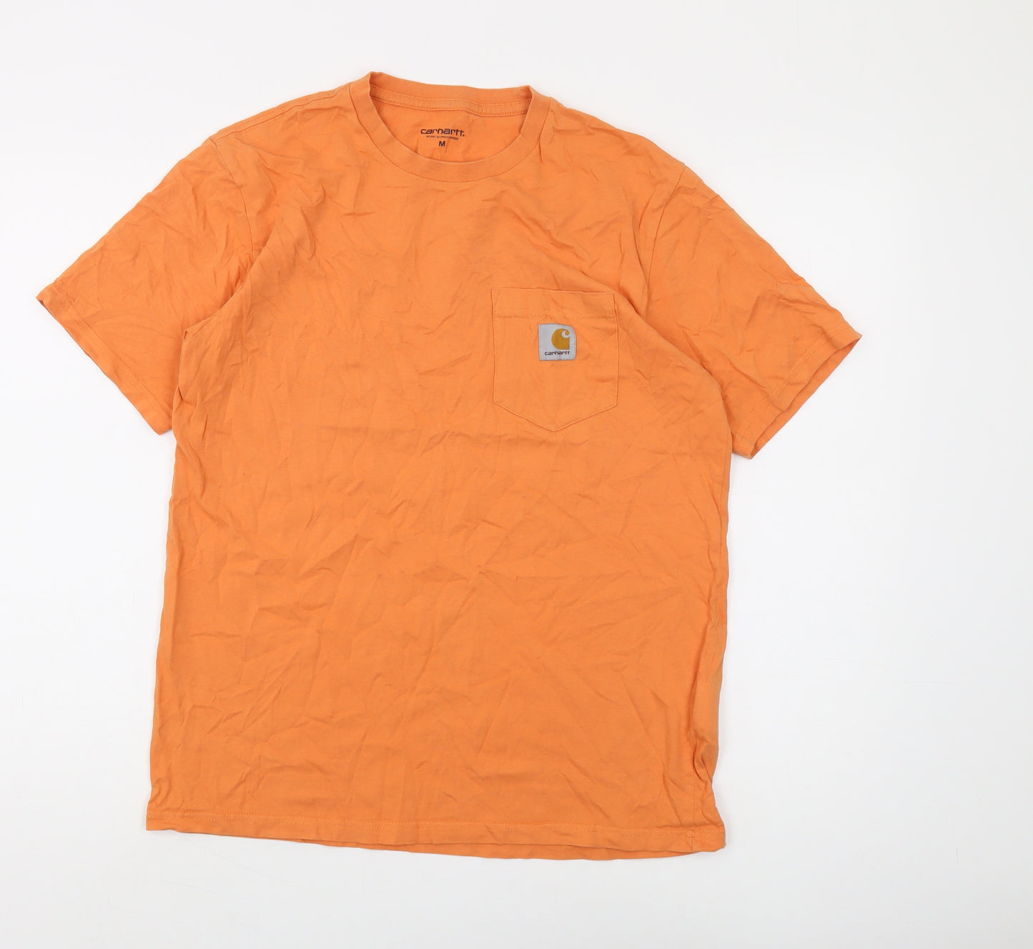 Carhartt Men's Orange Crew Neck M Short Sleeve T-Shirt