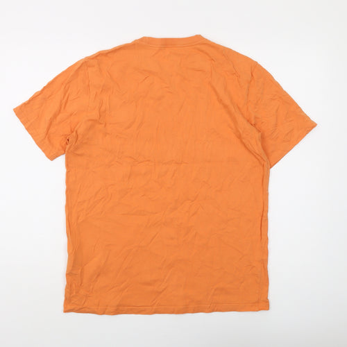 Carhartt Men's Orange Crew Neck M Short Sleeve T-Shirt