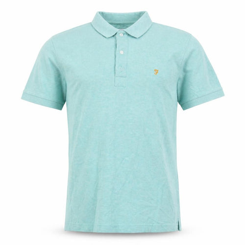 Farah Men's Green Polo Shirt, Size S, Short Sleeve