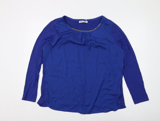 Betty Barclay Women's Blue Long Sleeve Top Size 16