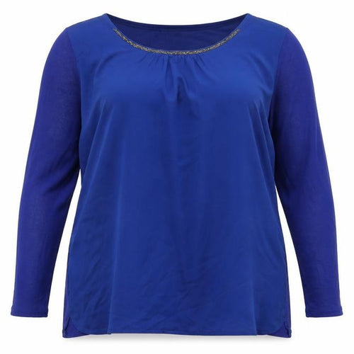 Betty Barclay Women's Blue Long Sleeve Top Size 16
