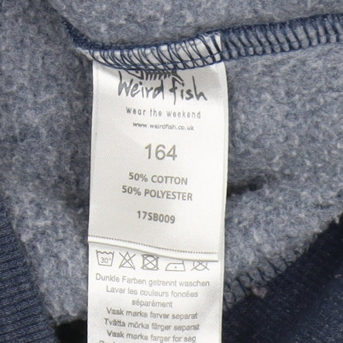Weird Fish Boys Blue Full Zip Hoodie 11-12 Years