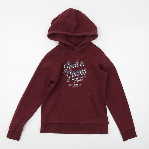 Jack & Jones Boys Red Pullover Hoodie 10 Years