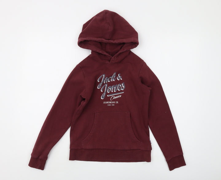 Jack & Jones Boys Red Pullover Hoodie 10 Years