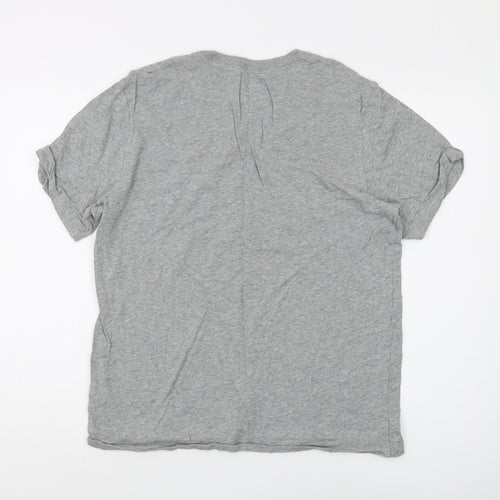 Nike Men's Grey T-Shirt M Crew Neck Logo