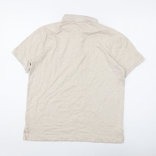 Polo Ralph Lauren Men's Beige Slim Fit Polo M