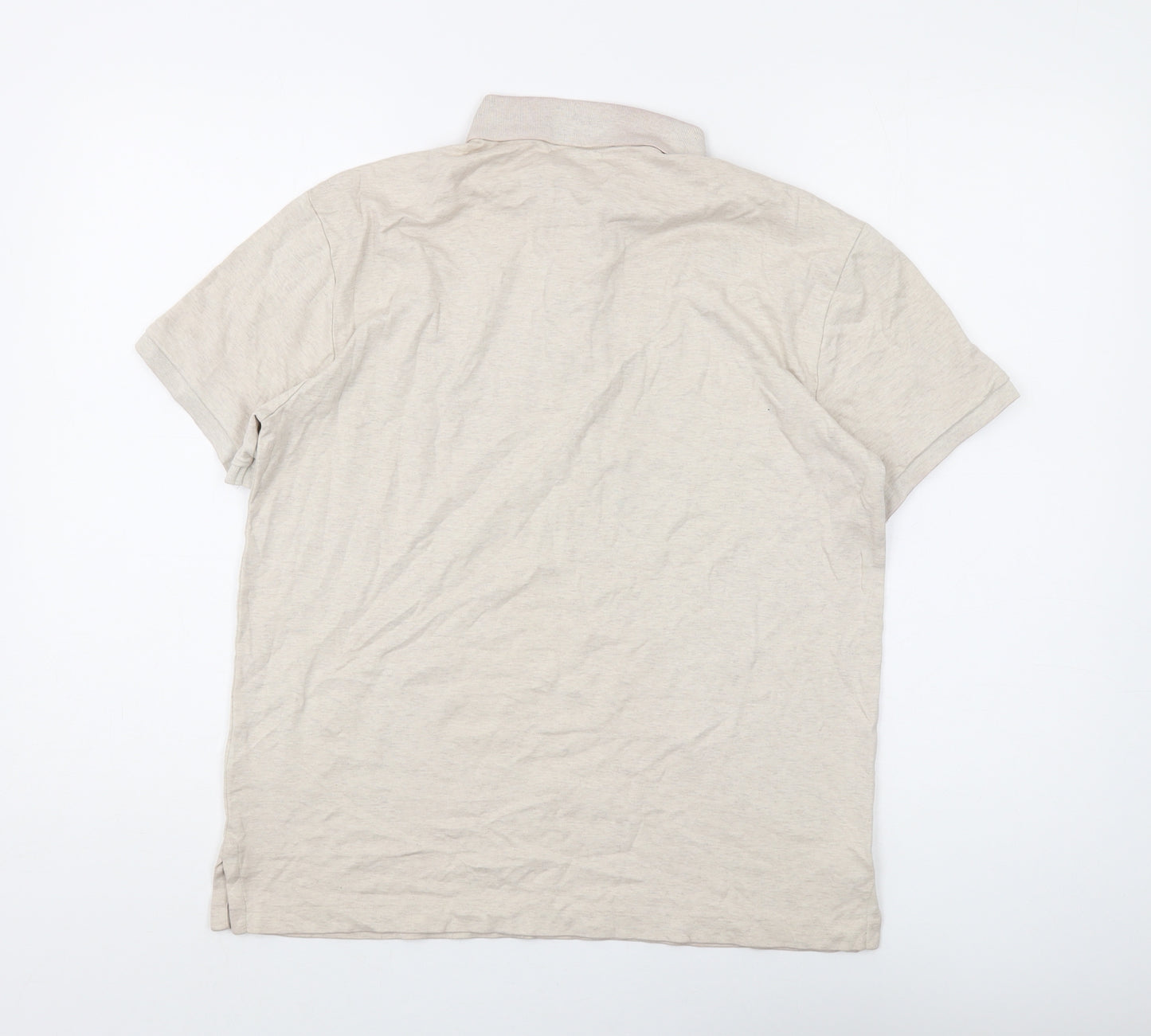 Polo Ralph Lauren Men's Beige Slim Fit Polo M