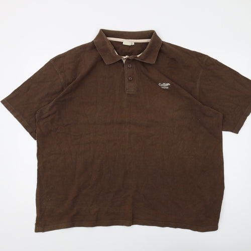 Cotton Traders Men's Brown 2XL Polo Shirt