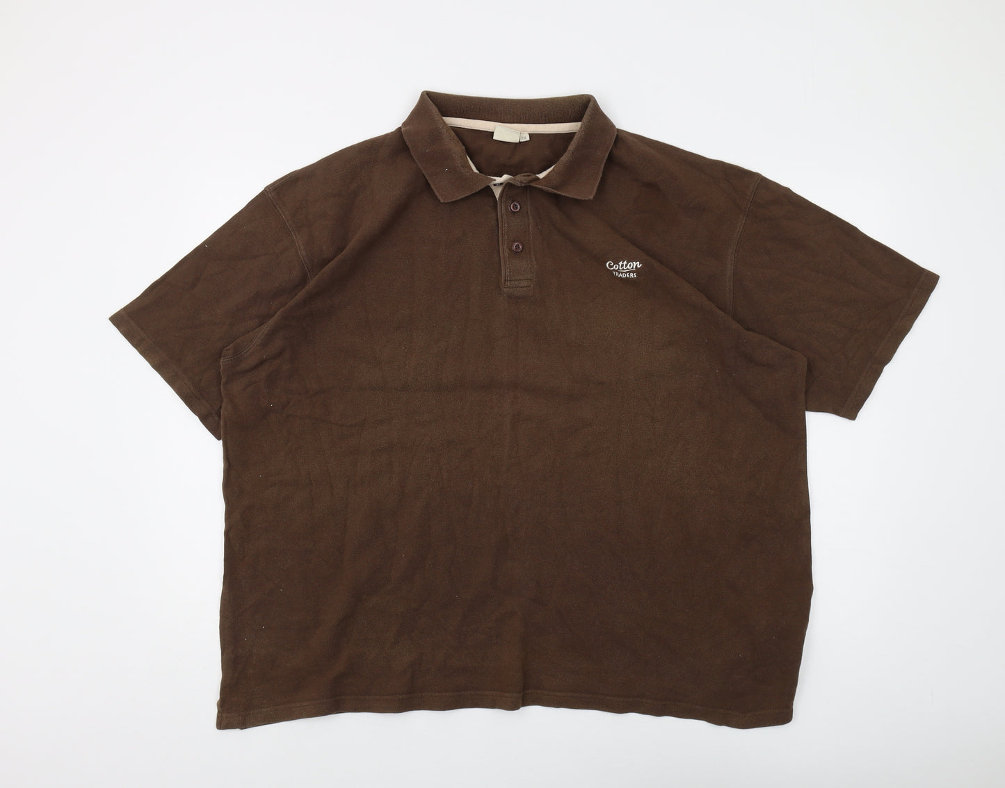 Cotton Traders Men's Brown 2XL Polo Shirt