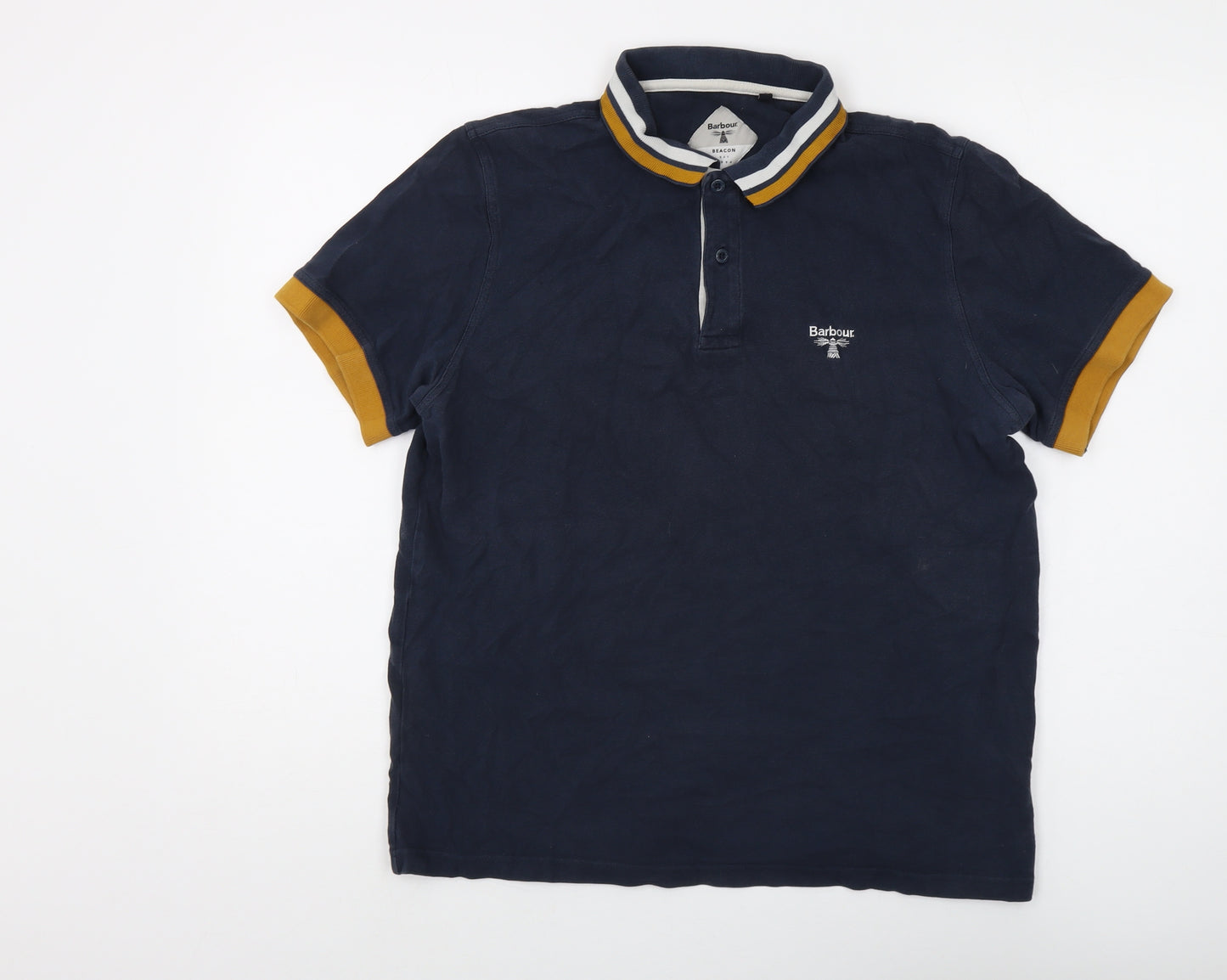 Barbour Men's Blue XL Polo Shirt Classic Style