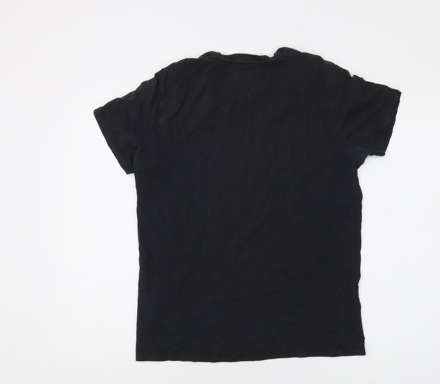 Tommy Hilfiger Men's Black T-Shirt, Size M, Solid