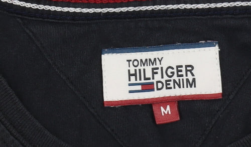 Tommy Hilfiger Men's Black T-Shirt, Size M, Solid