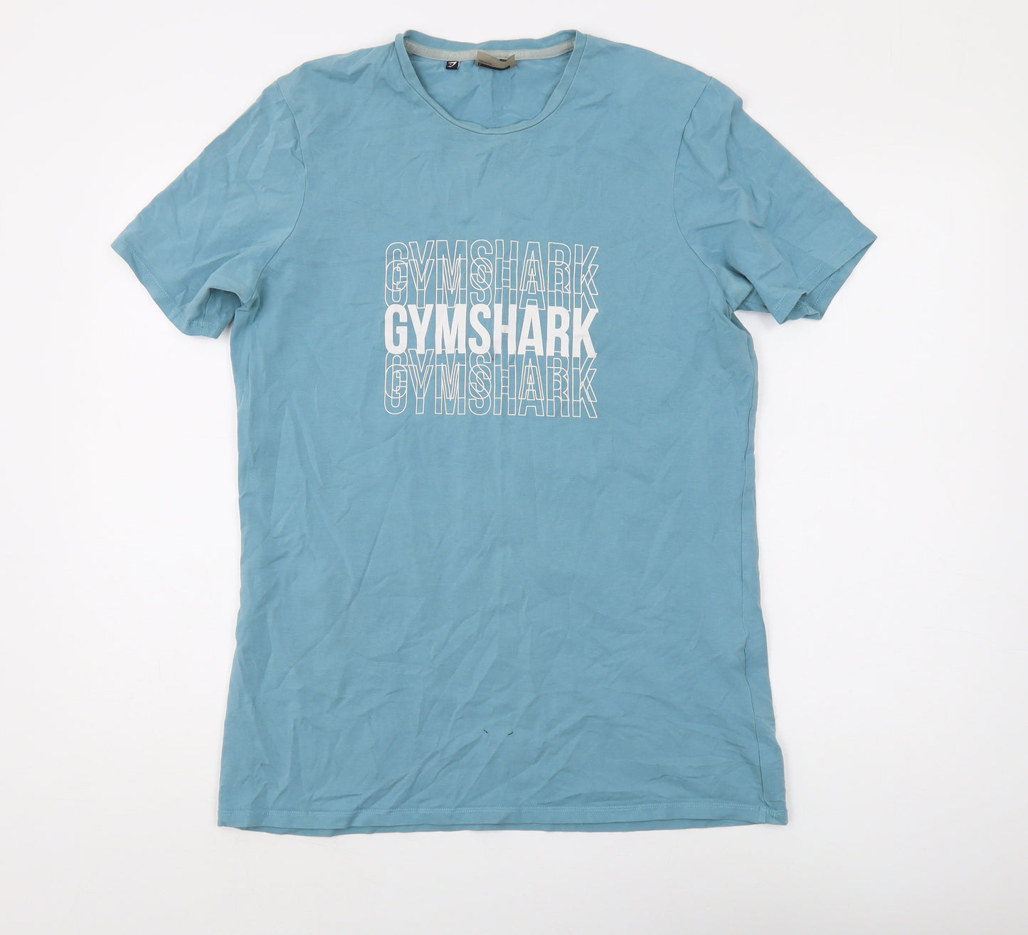 Gymshark Men's Blue Regular Fit T-Shirt, L