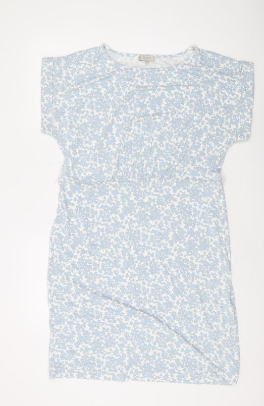 Hobbs Women's Blue Floral Shift Dress, Size 14