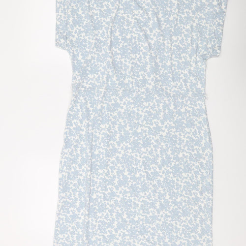 Hobbs Women's Blue Floral Shift Dress, Size 14