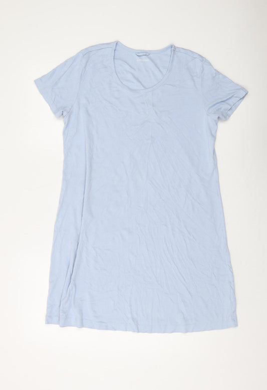 Lands' End Women's Blue T-Shirt Dress Size M