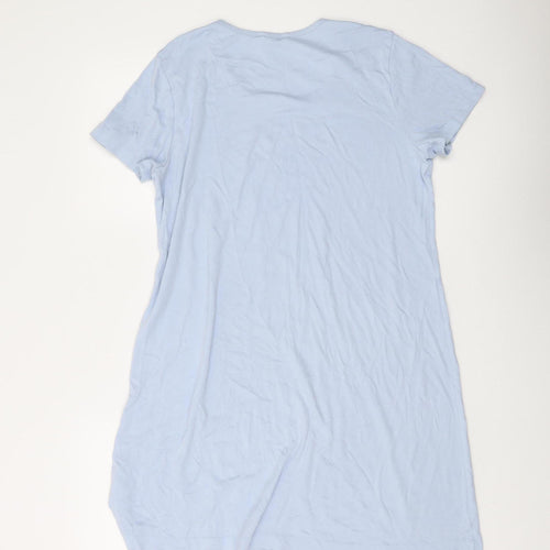 Lands' End Women's Blue T-Shirt Dress Size M