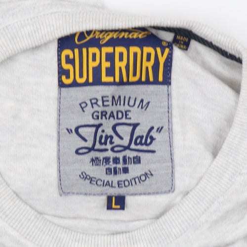 Superdry Men's Grey Graphic Print T-Shirt, Size L