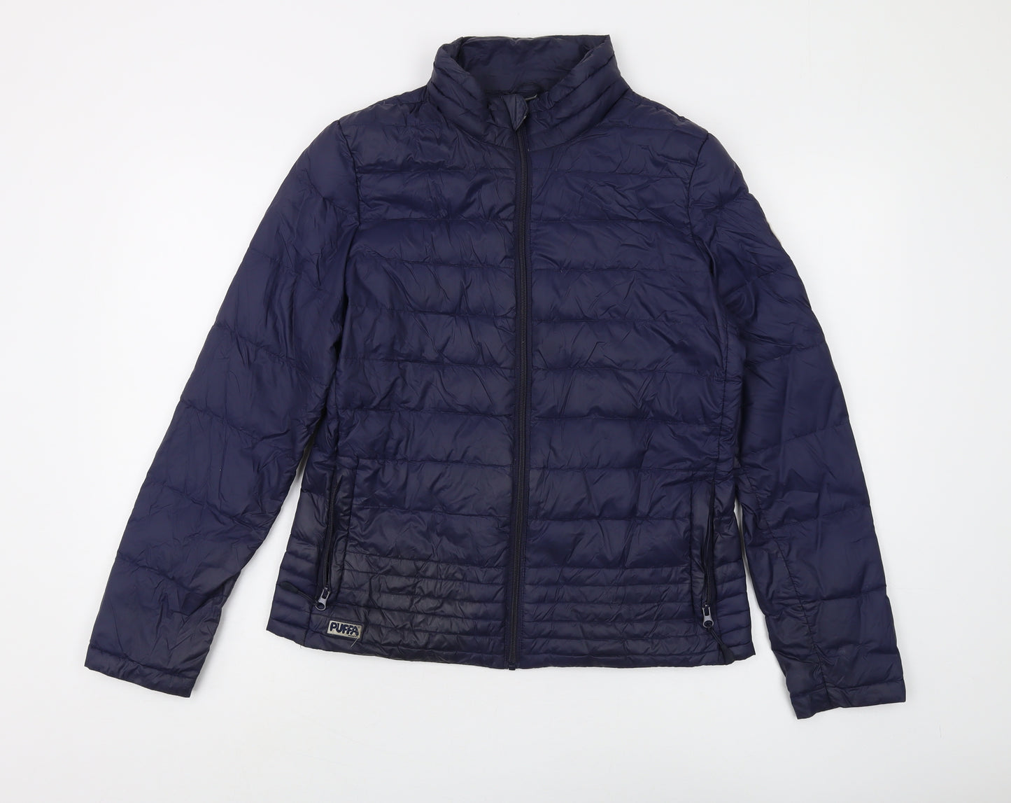 Puffa Women's Blue Puffer Jacket Size 12