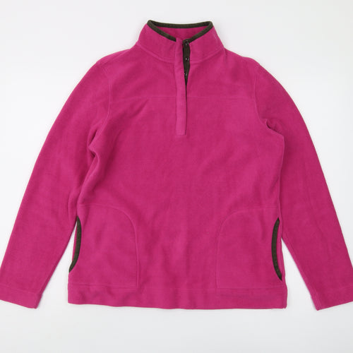 Lands' End Women's Pink Pullover Sweatshirt M Regular