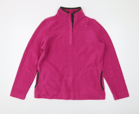 Lands' End Women's Pink Pullover Sweatshirt M Regular