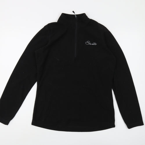 Dare2b Women's Black 1/2 Zip Fleece Sweatshirt UK 10