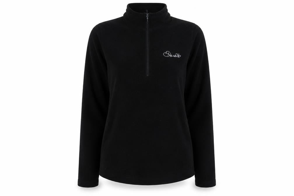 Dare2b Women's Black 1/2 Zip Fleece Sweatshirt UK 10