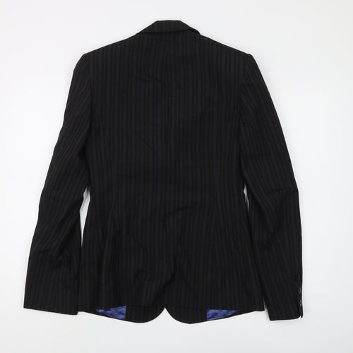 Long Tall Sally Women's Black Pinstripe Suit Jacket Size 10
