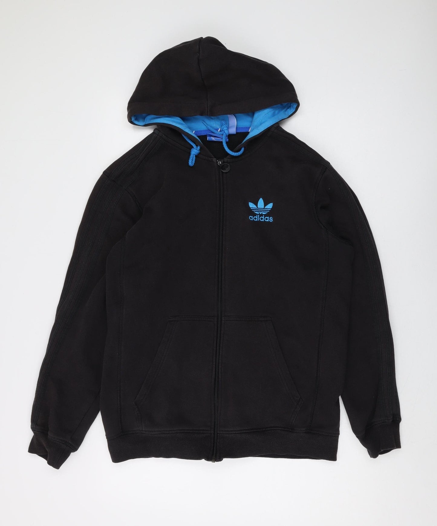 Adidas Men's Black Full Zip Hoodie - M