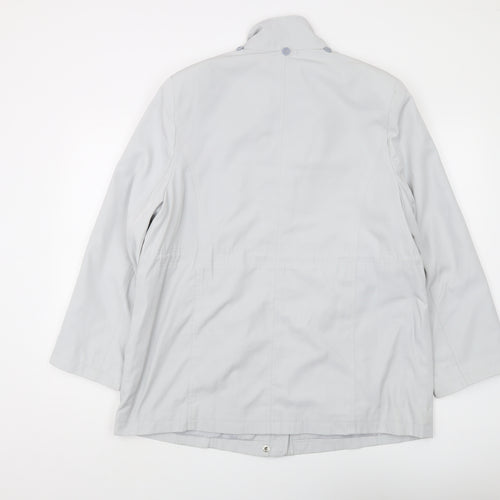 Isle Women White Basic Jacket Size 16 Lined